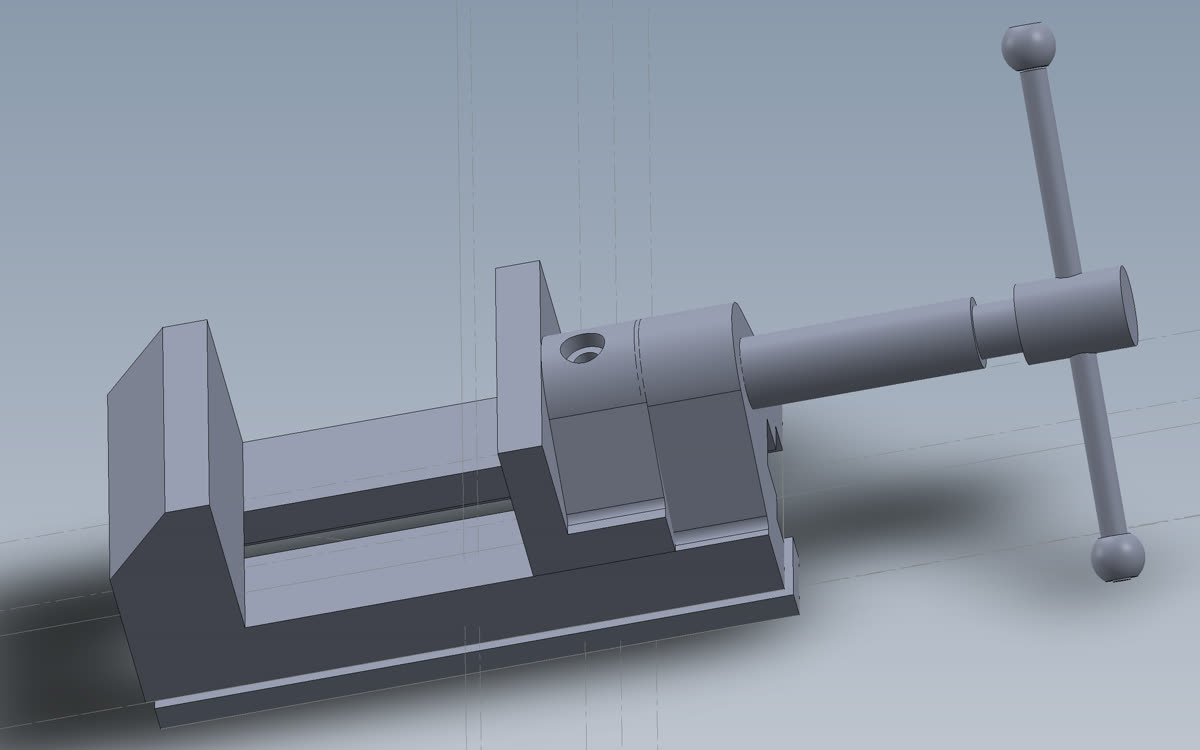 Drill-press vise assembly